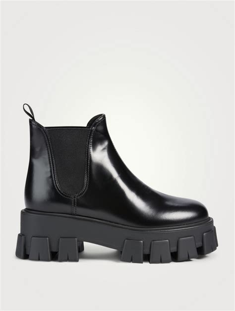 Prada monolith chelsea boots